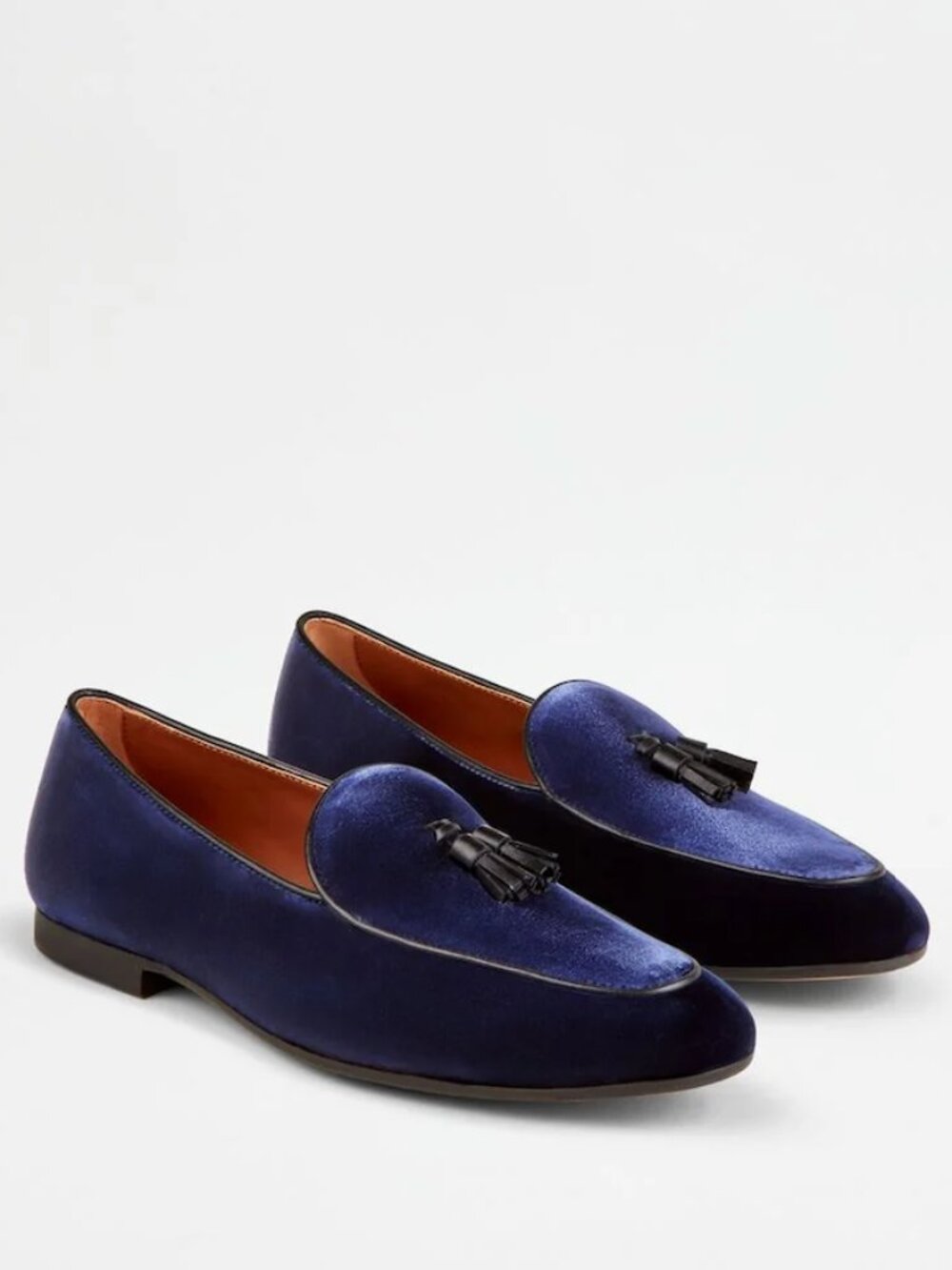 BRAND NEW Tod's Blue Suede Tassel-Detailed Loafers in Size 9
